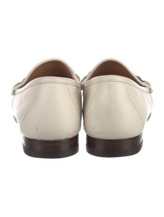 Gucci Web Accent Leather Loafers