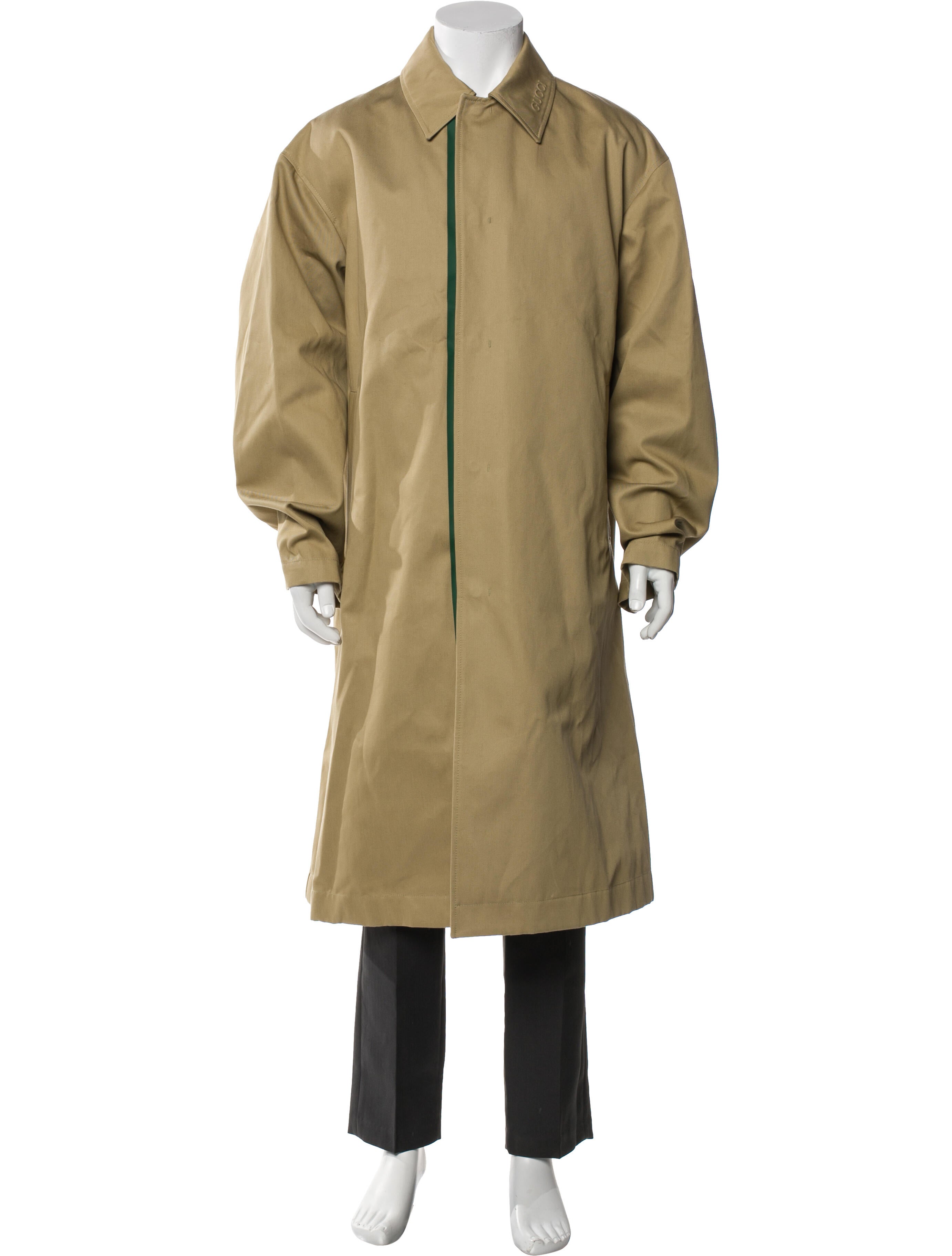 Gucci Web Accent Trench Coat