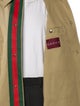 Gucci Web Accent Trench Coat