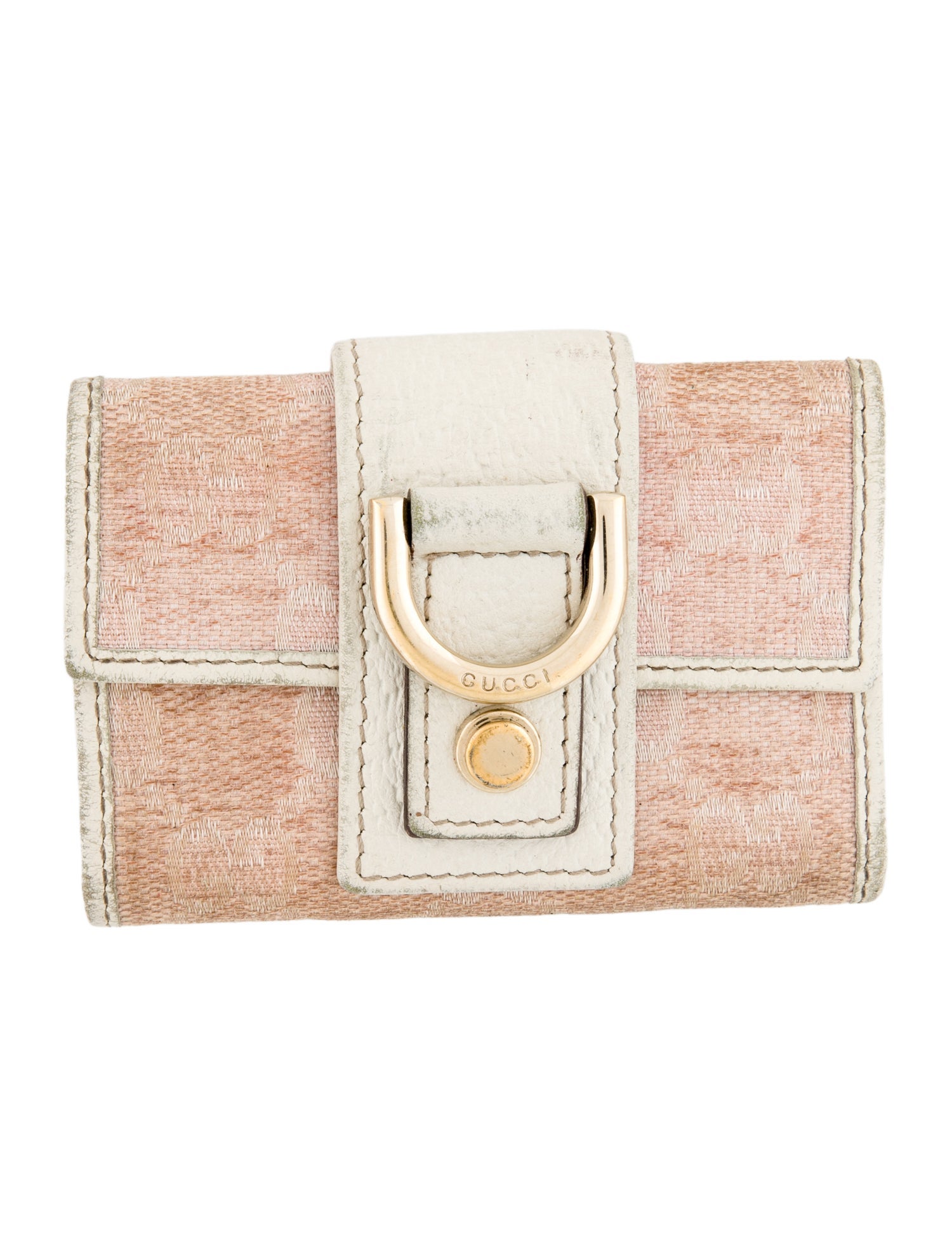 Gucci Key Holder GG Canvas Compact Wallet
