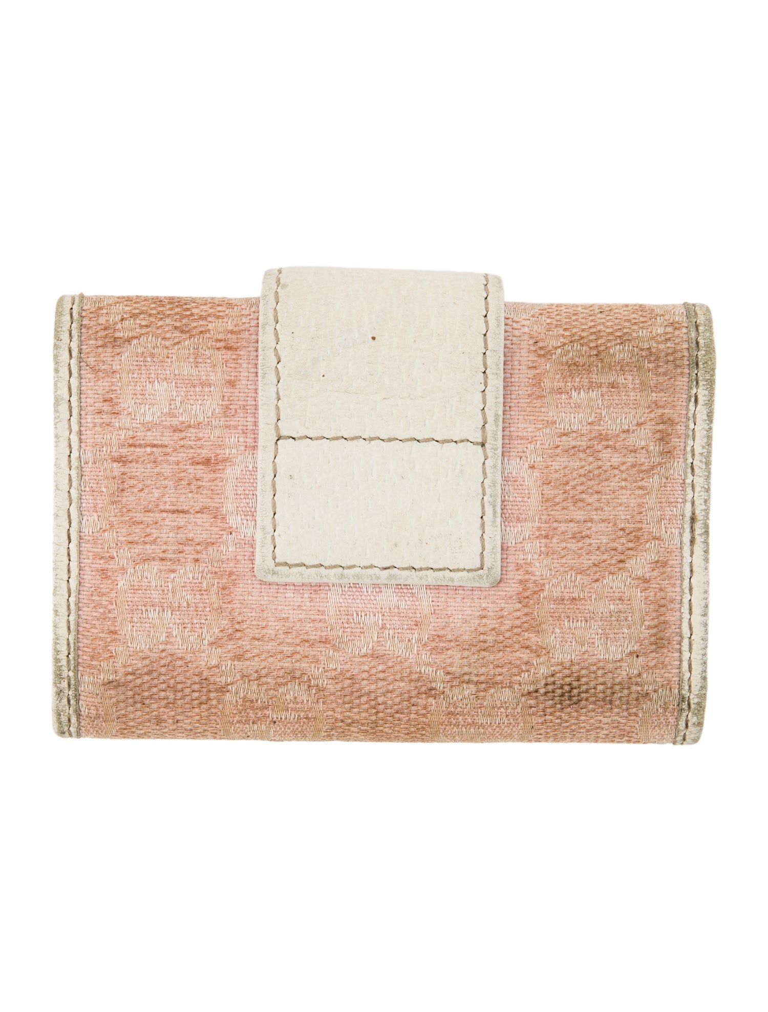 Gucci Key Holder GG Canvas Compact Wallet