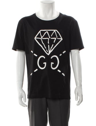 Gucci Graphic Print Crew Neck T-Shirt