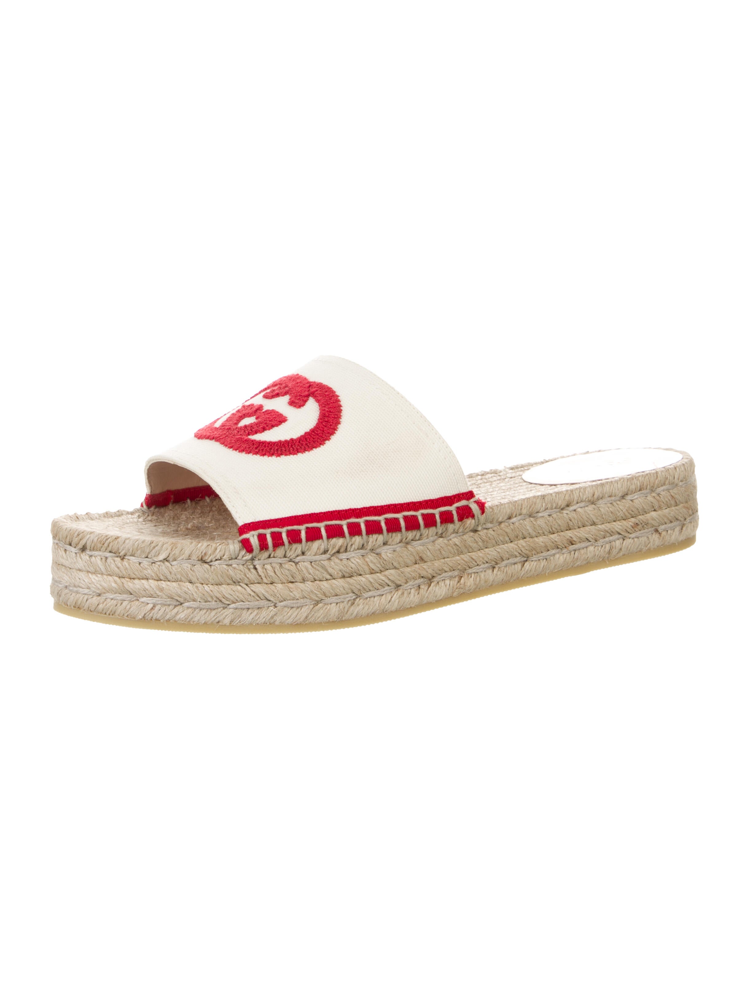 Gucci Interlocking G Logo Canvas Espadrilles