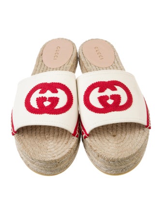 Gucci Interlocking G Logo Canvas Espadrilles