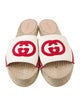 Gucci Interlocking G Logo Canvas Espadrilles
