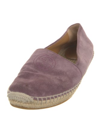 Gucci Interlocking G Logo Suede Espadrilles