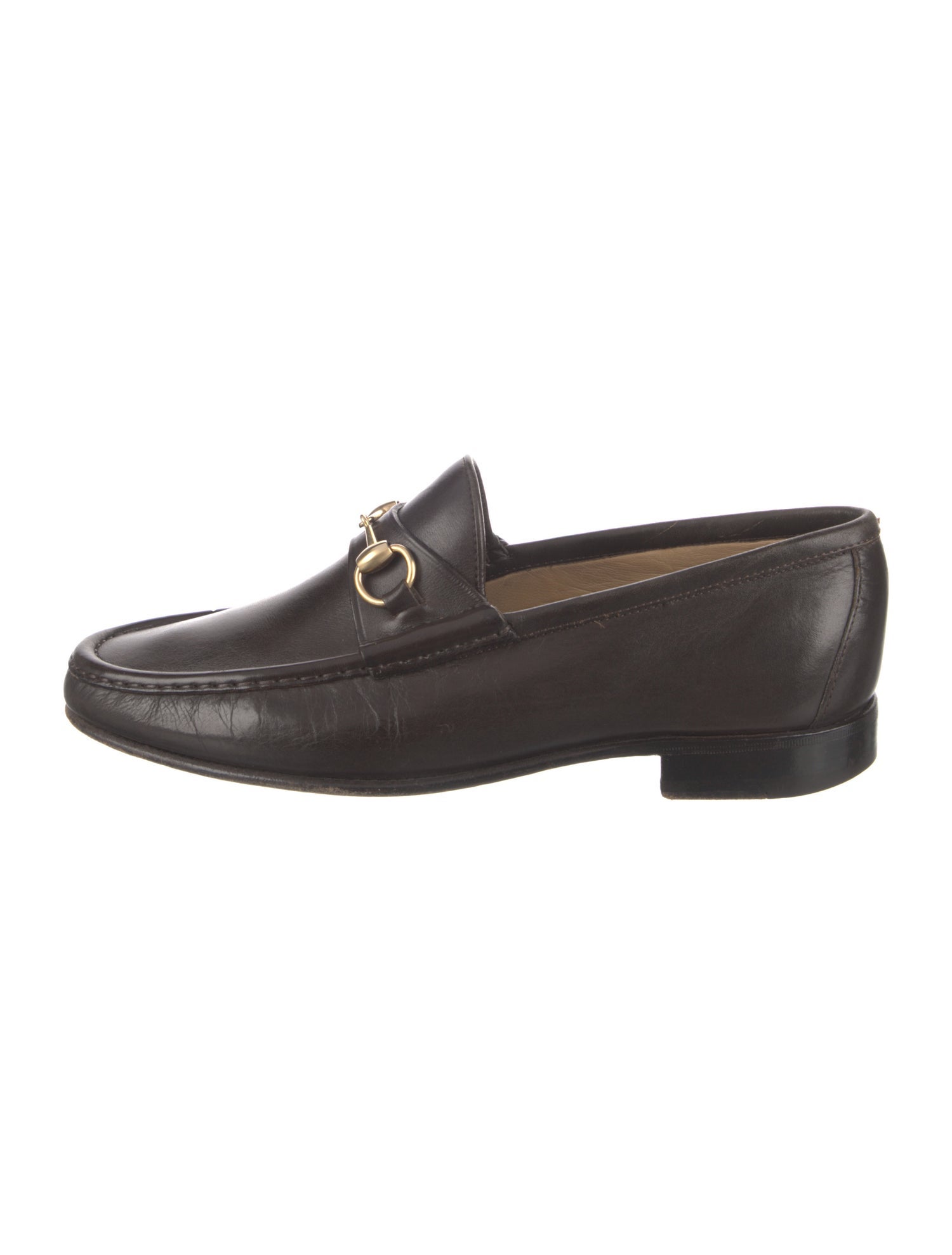 Gucci Vintage Horsebit Accent Dress Loafers