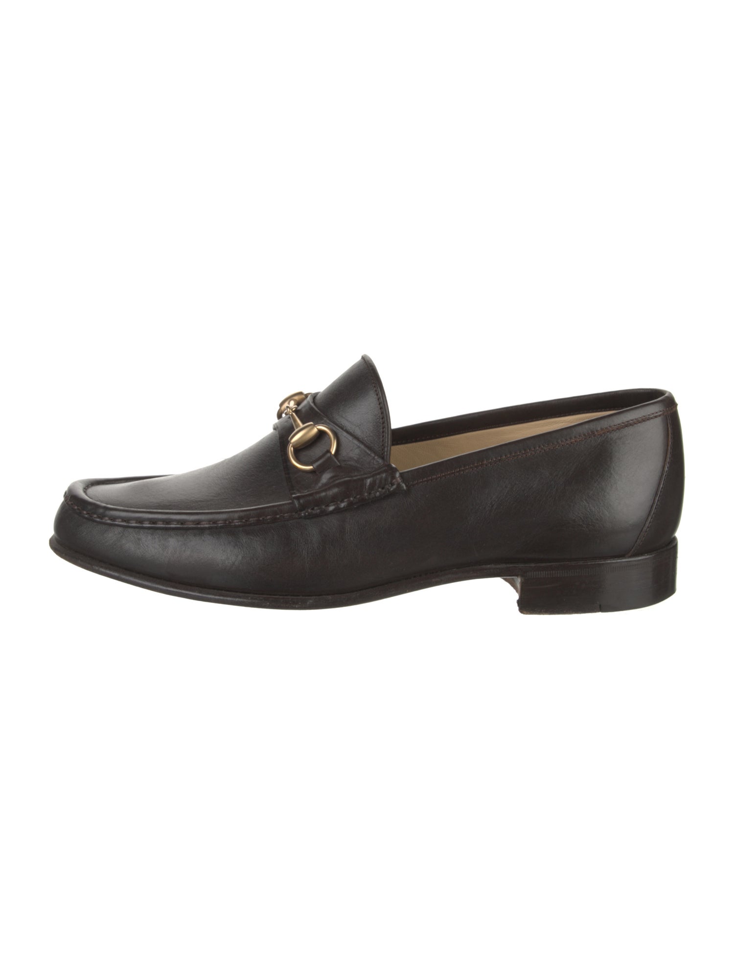 Gucci Vintage Horsebit Accent Dress Loafers