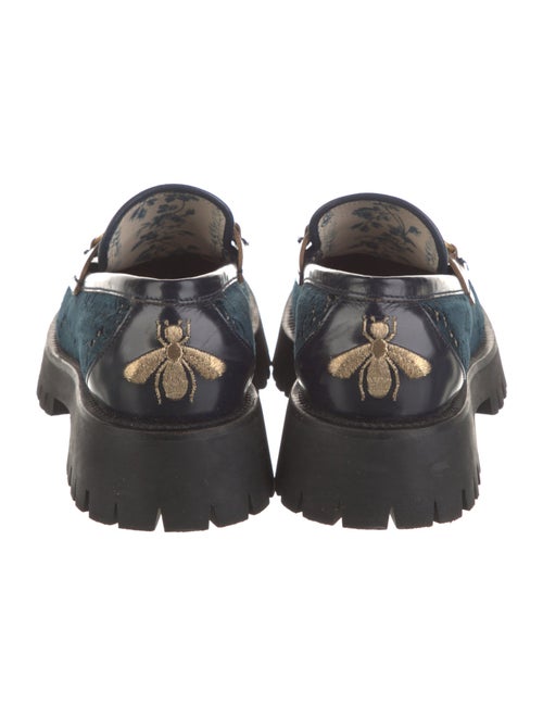 Gucci 1955 Horsebit Accent Velvet Loafers