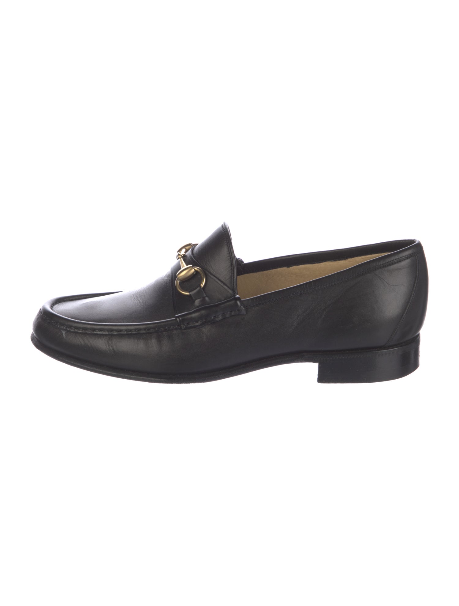 Gucci Horsebit Accent Leather Dress Loafers