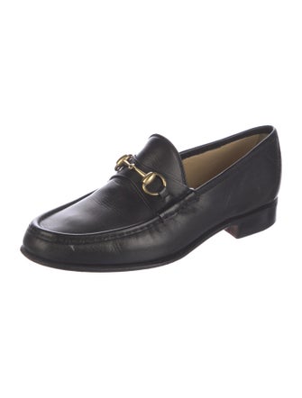 Gucci Horsebit Accent Leather Dress Loafers