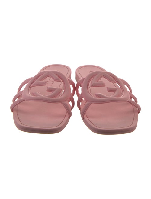 Gucci Interlocking G Logo Rubber Slides