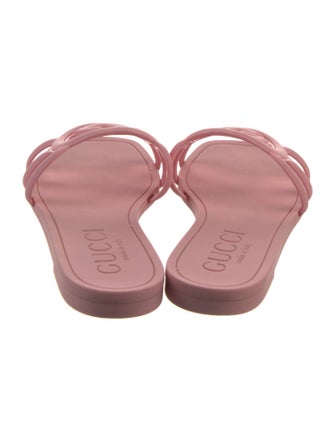 Gucci Interlocking G Logo Rubber Slides