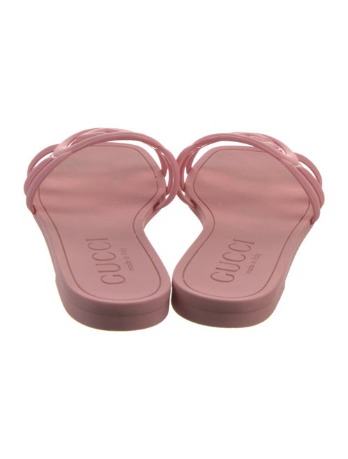 Gucci Interlocking G Logo Rubber Slides