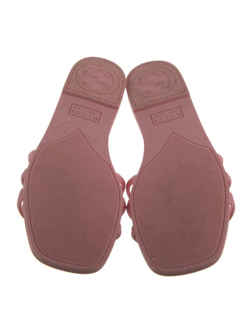 Gucci Interlocking G Logo Rubber Slides