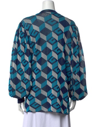 Gucci Printed V-Neck Sweater