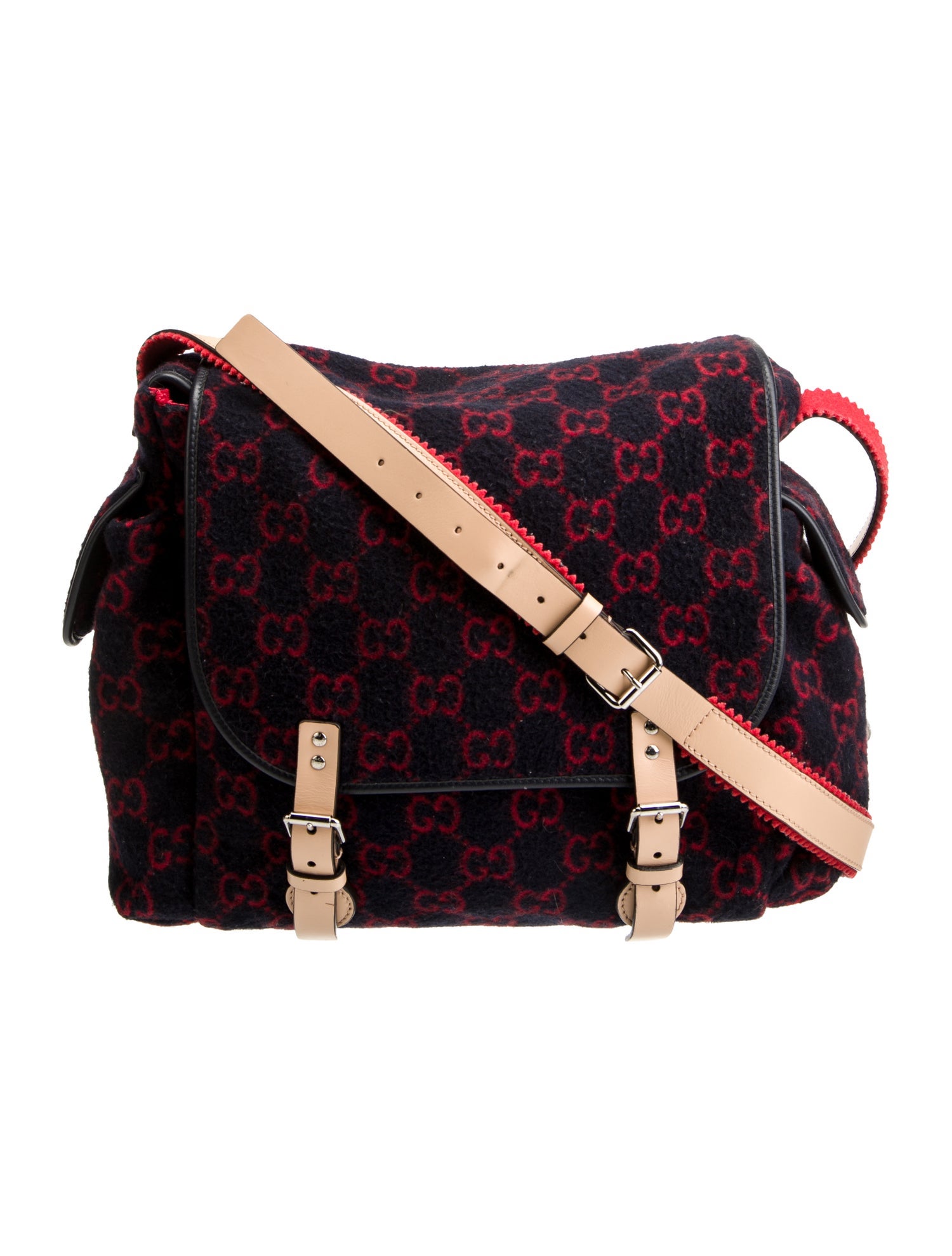Gucci GG Wool Diaper Bag