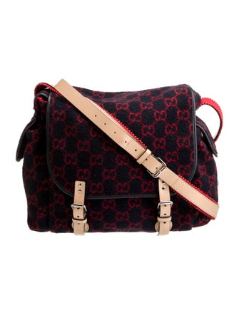 Gucci GG Wool Diaper Bag