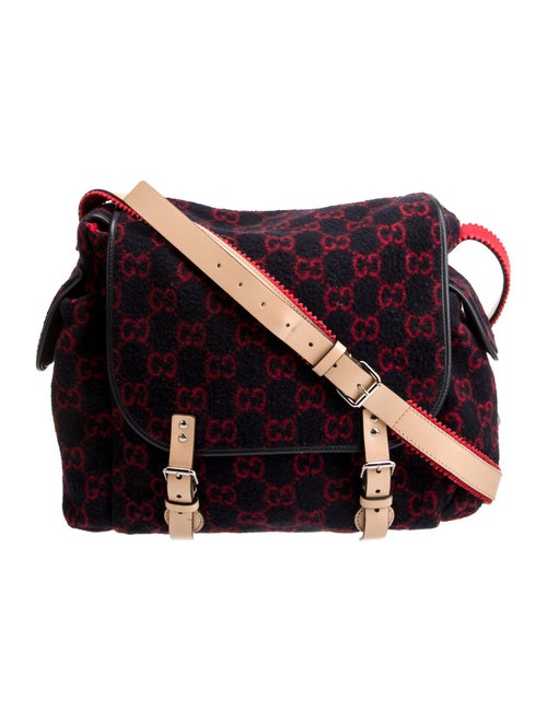 Gucci GG Wool Diaper Bag