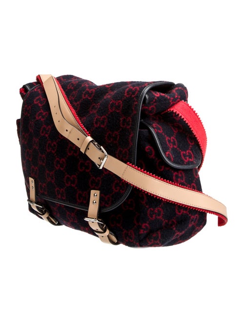 Gucci GG Wool Diaper Bag