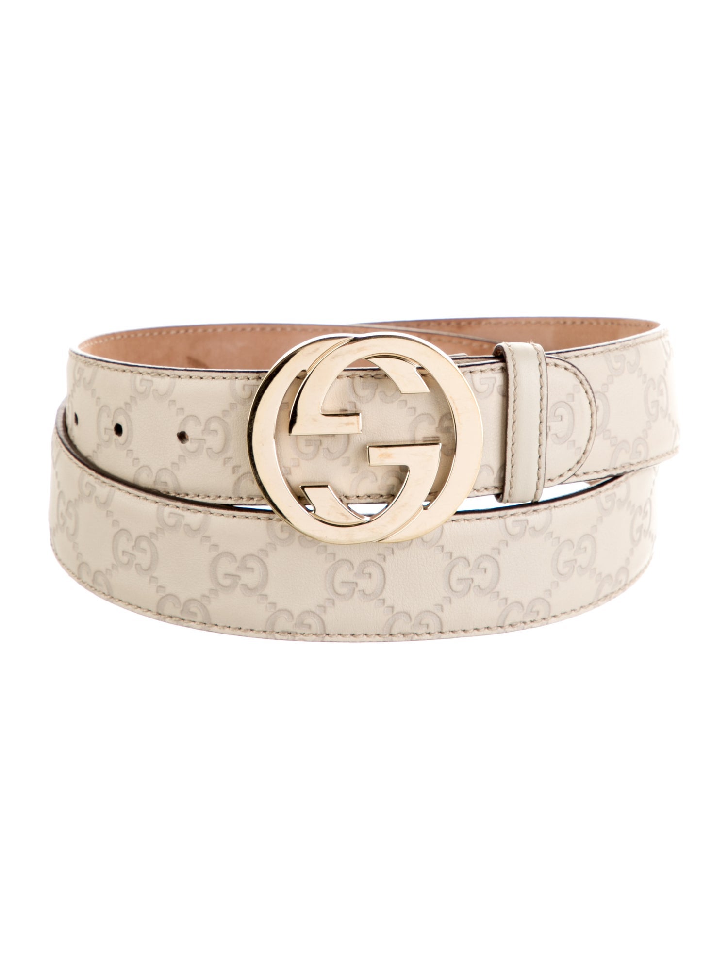 Gucci Interlocking G Logo Leather Belt