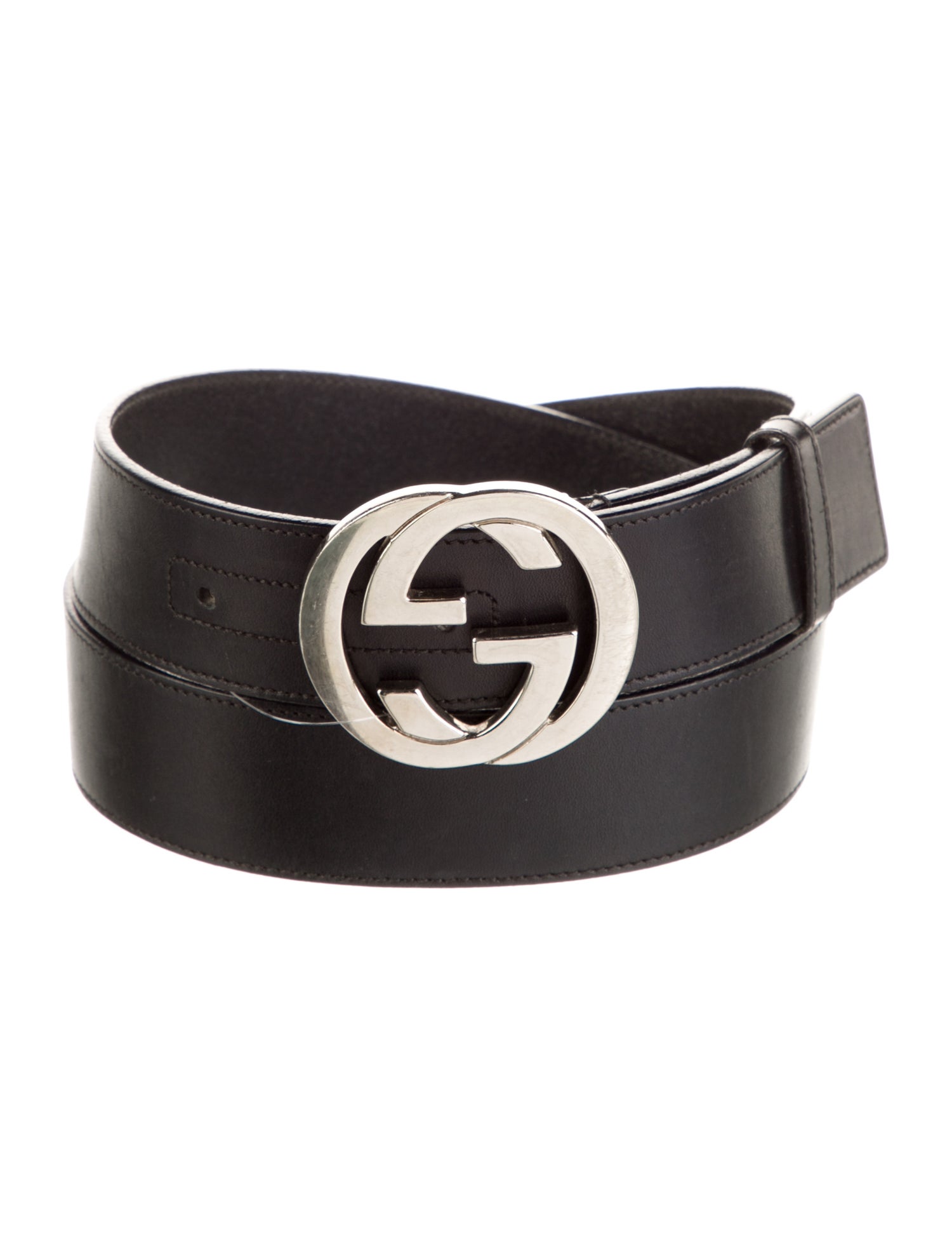 Gucci Interlocking G Logo Leather Belt