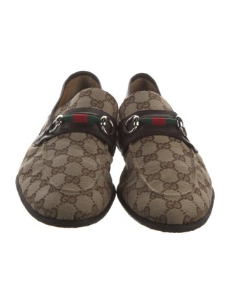 Gucci GG Canvas Canvas Dress Loafers