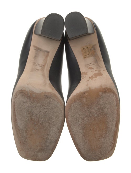 Gucci Horsebit Accent Leather Pumps