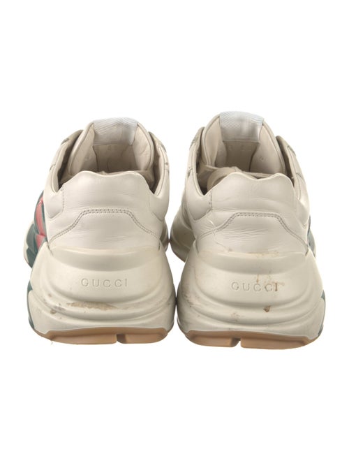Gucci Web Accent Leather Sneakers