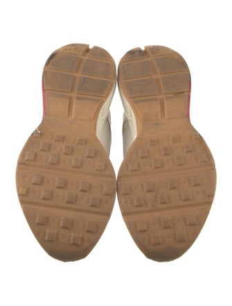 Gucci Web Accent Leather Sneakers