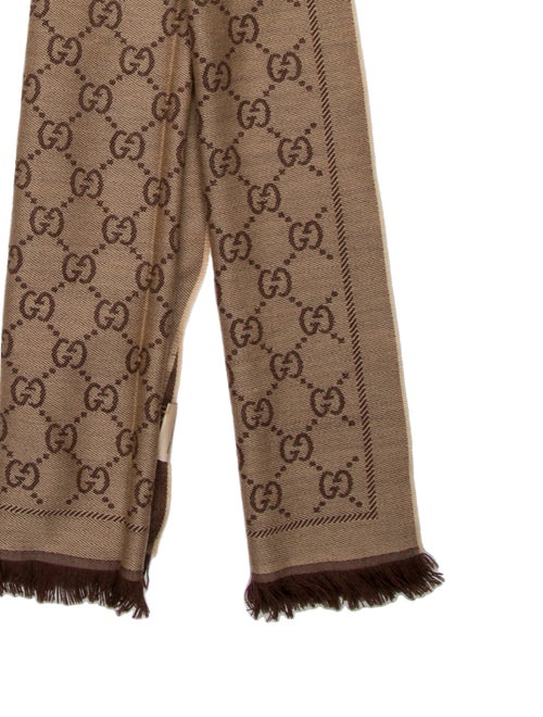 Gucci Wool GG Logo Scarf