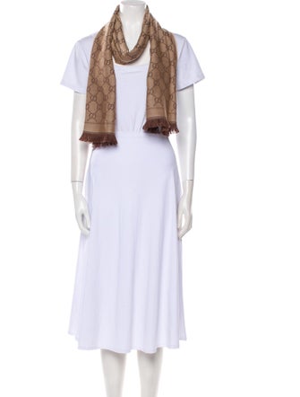 Gucci Wool GG Logo Scarf