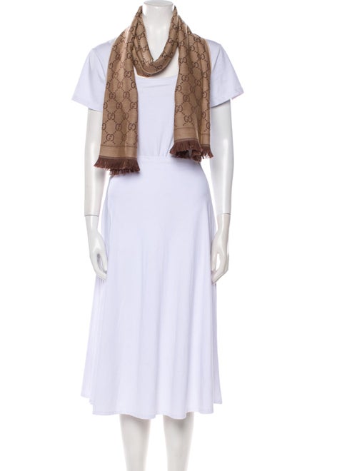 Gucci Wool GG Logo Scarf