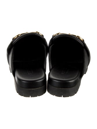 Gucci Horsebit Accent Leather Mules
