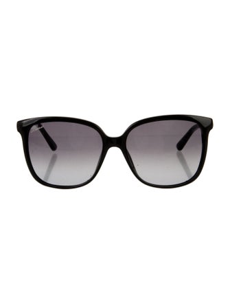 Gucci Web Accent Oversize Sunglasses