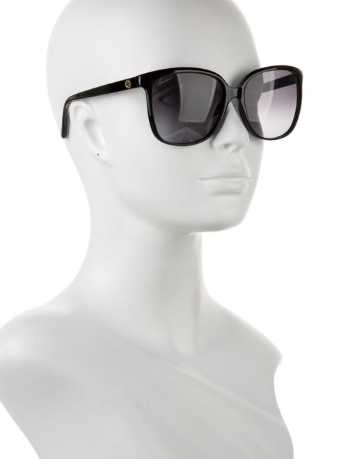 Gucci Web Accent Oversize Sunglasses