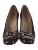 Gucci Horsebit Accent Patent Leather Pumps