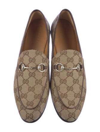 Gucci Jordaan GG Canvas Loafers