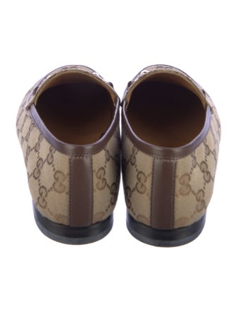 Gucci Jordaan GG Canvas Loafers