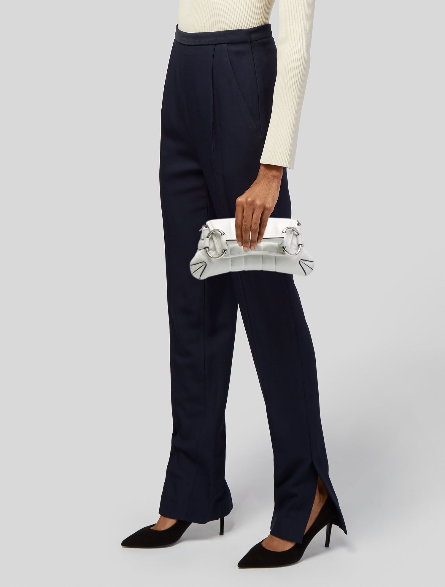 Gucci Leather Horsebit Chain Small