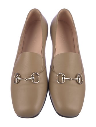 Gucci Horsebit Accent Leather Loafers