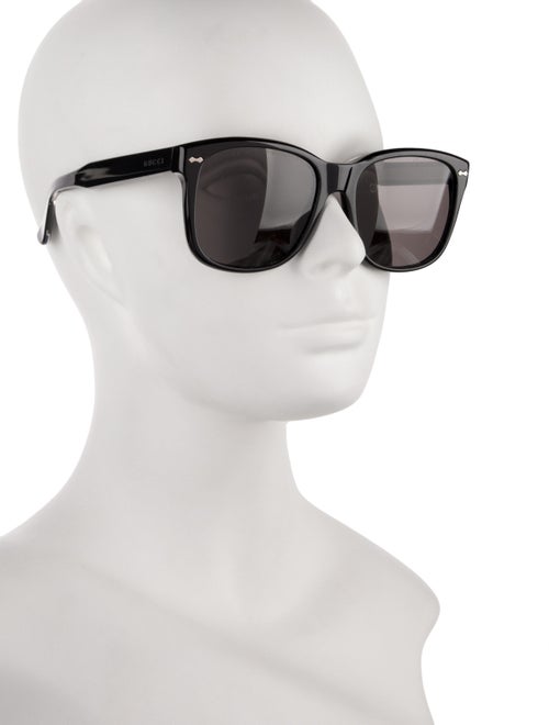 Gucci Web Accent Wayfarer Sunglasses