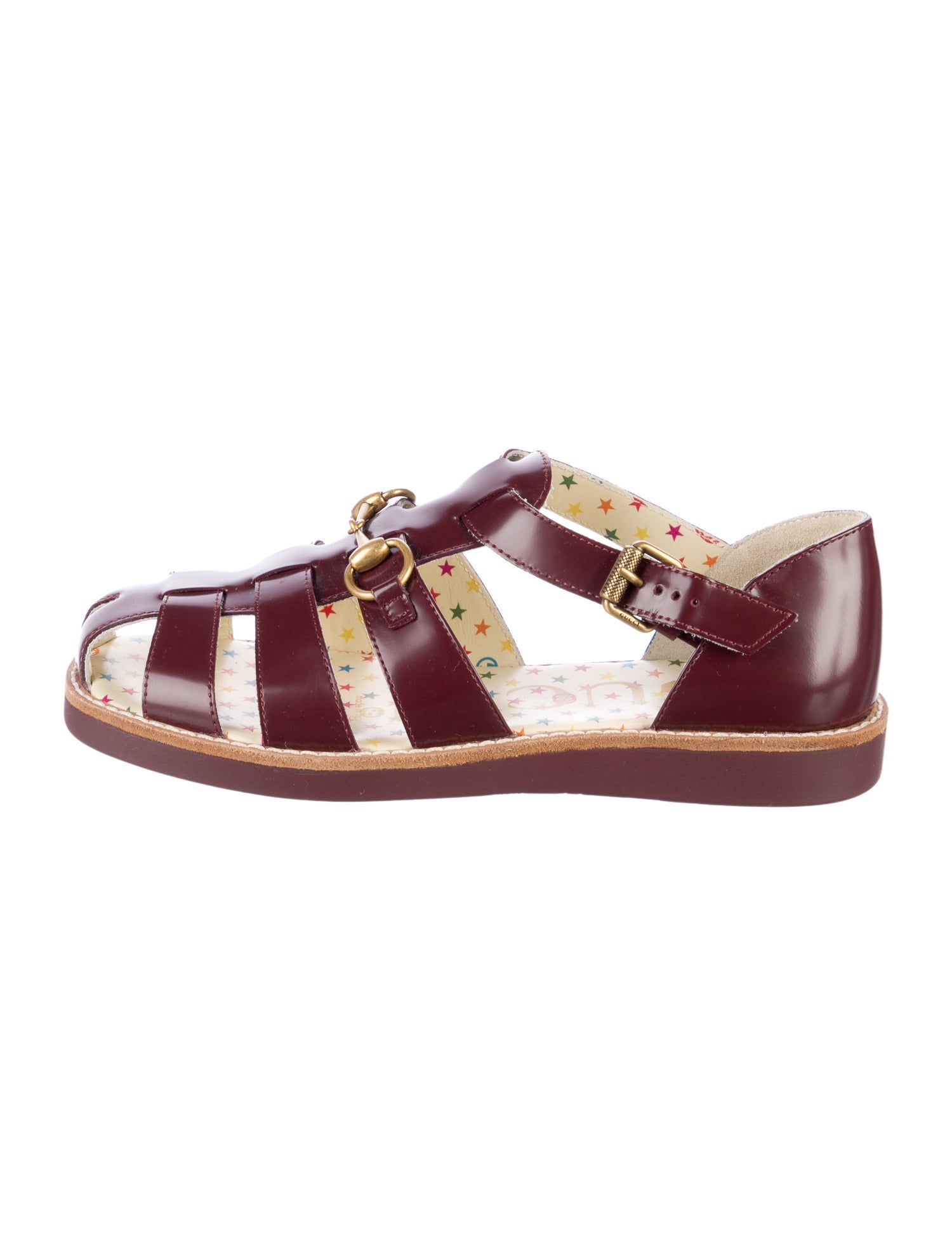 Gucci Girls' Leather Horsebit Sandals
