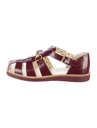 Gucci Girls' Leather Horsebit Sandals