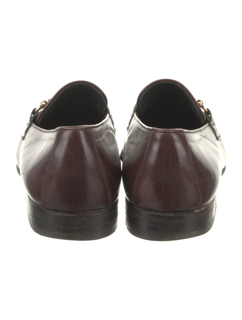 Gucci Web Accent Leather Dress Loafers