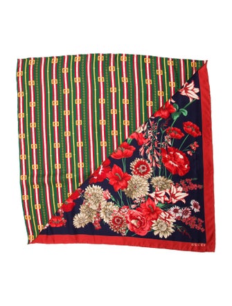 Gucci Flora Print Scarf