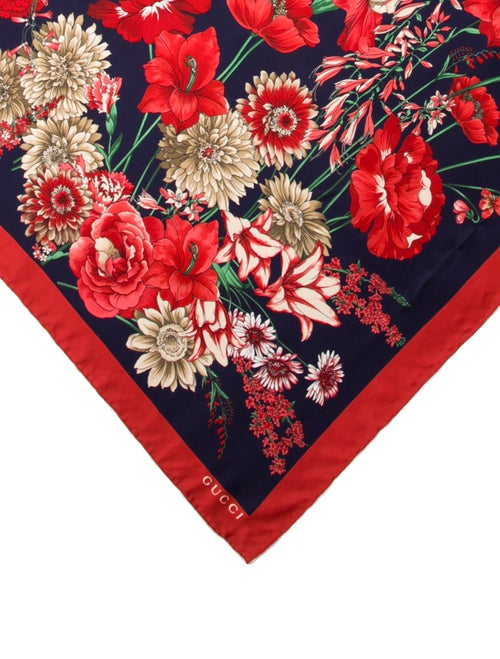 Gucci Flora Print Scarf