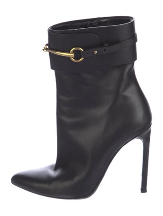 Gucci Horsebit Accent Leather Boots