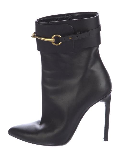 Gucci Horsebit Accent Leather Boots