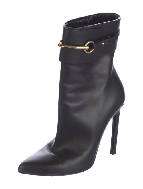 Gucci Horsebit Accent Leather Boots